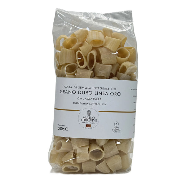 Vollkornnudeln Hartweizen Oro Line Calamarata 500g