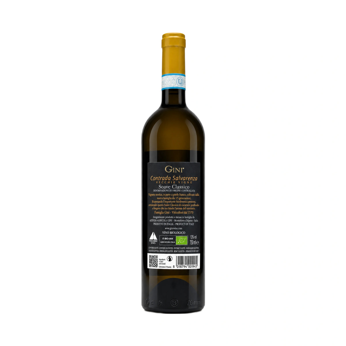 Contrada Salvarenza-vecchie vigne-Soave classico-2022 (retro etichetta)-Gini-Vaigustando