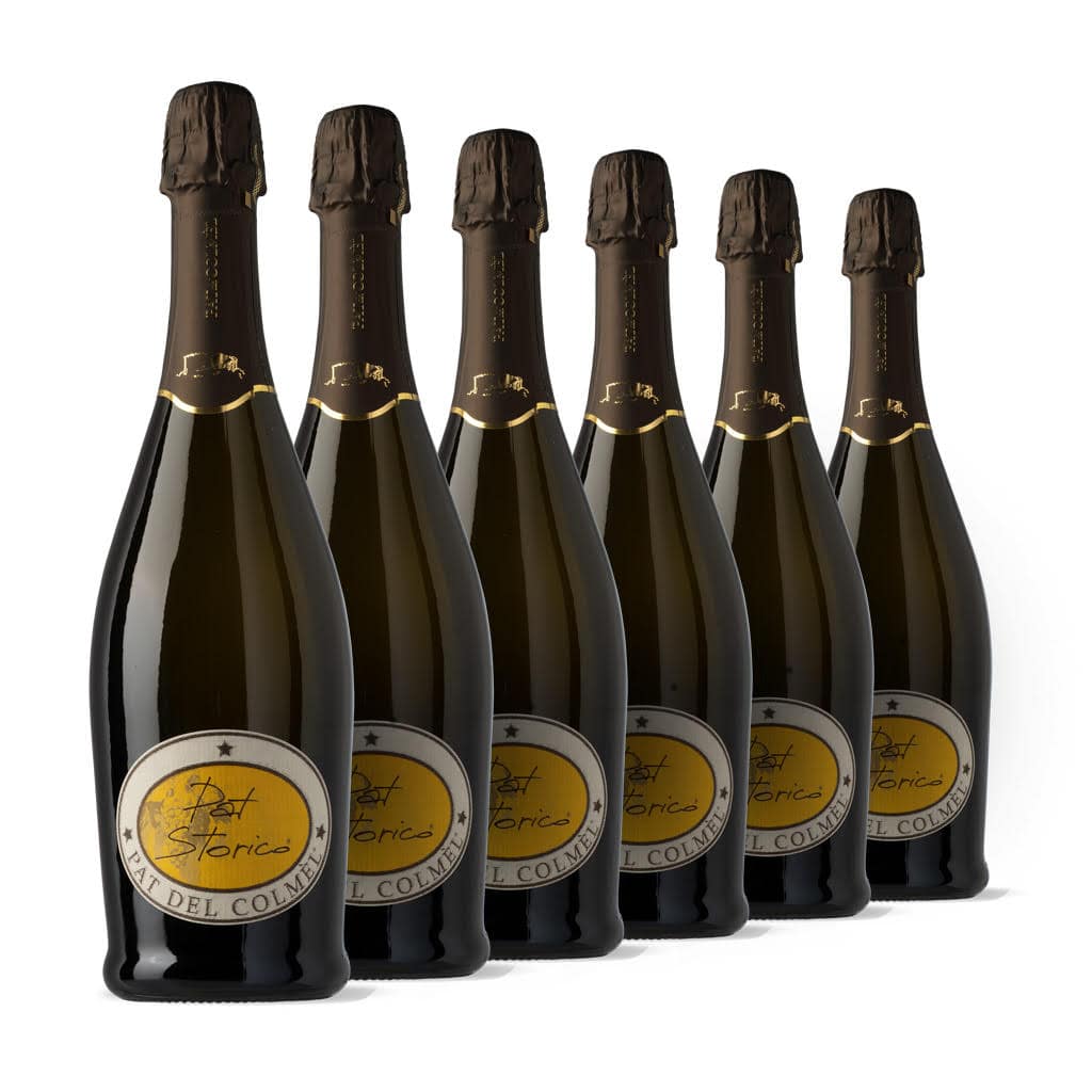 Kiste mit 6 Flaschen Pat Storico Brut Sekt, native Mischung, Jahrgang 2019  -  Pat del Colmel - vaigustando